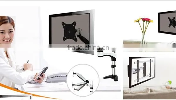 Aluminum With Grommet Desk Clamp Vesa Desk Mount photo-5