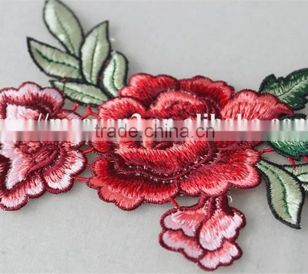 Pretty as Picture Rose Embroidery Printing Patch for Chinese Style Straight Skirt photo-2