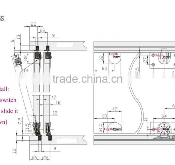 Supplier Sliding Wardrobe Door Roller Fittings for Sliding Closet Door System photo-6