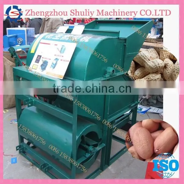 High Efficiency Diesel Driving Dry Peanut Thresher photo-3