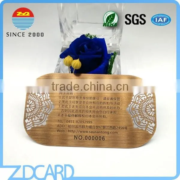 Factory Direct Engraving Brushed Metal Business Cards photo-3