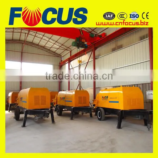 High Quality Electric Motor Portable Concrete Pump, 13MPa 90kw Trailer Concrete Pump photo-3