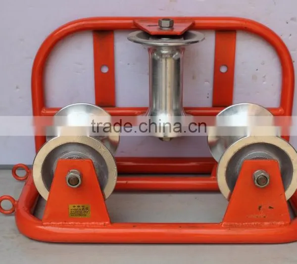 Aluminum Wheel Electrical Cable Roller Cable Laying Equipment photo-3