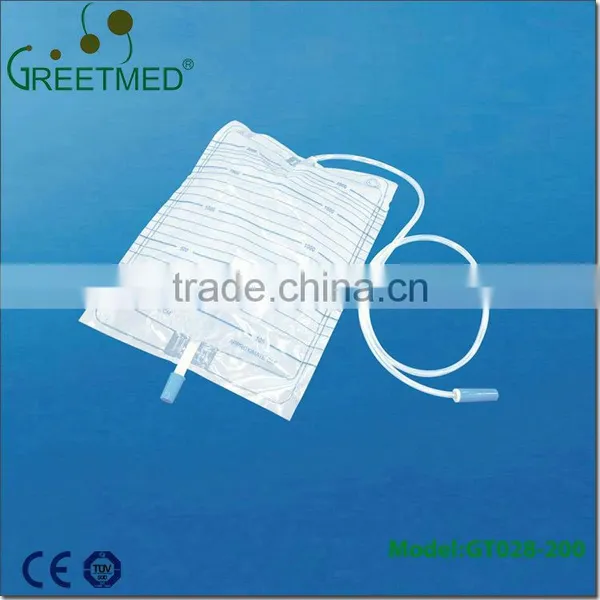 China Manufacture High Quality Portable 2000ml Sterile Urine Bag photo-2