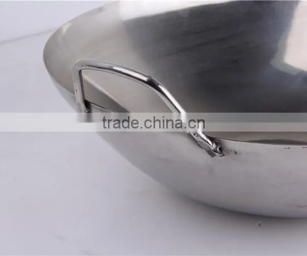 Hand Hammered Cookware Non Stick Best Stainless Steel Wok photo-4