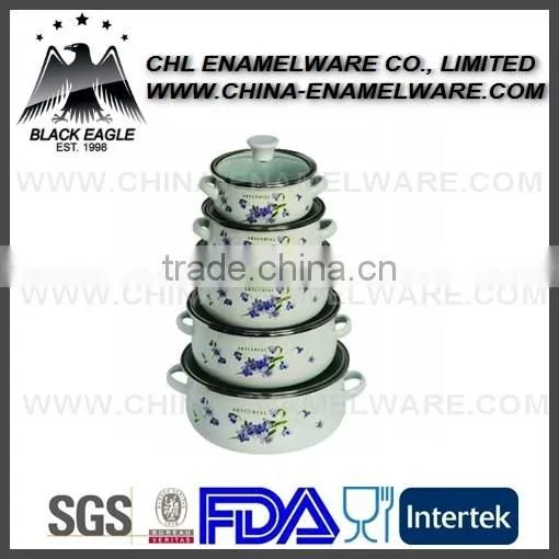 Factory Wholesale Customized Logo Decal Enamel Casserole photo-4