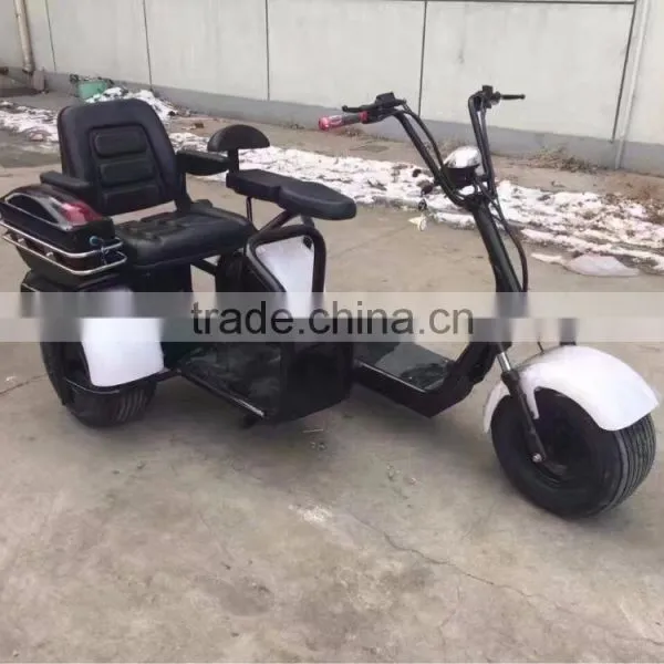2017 Mini Citycoco 18*9.5 Inch 3 Pneumatic Wheels Electric City Scooter City Coco Motor Cycle With 3 Seats photo-2