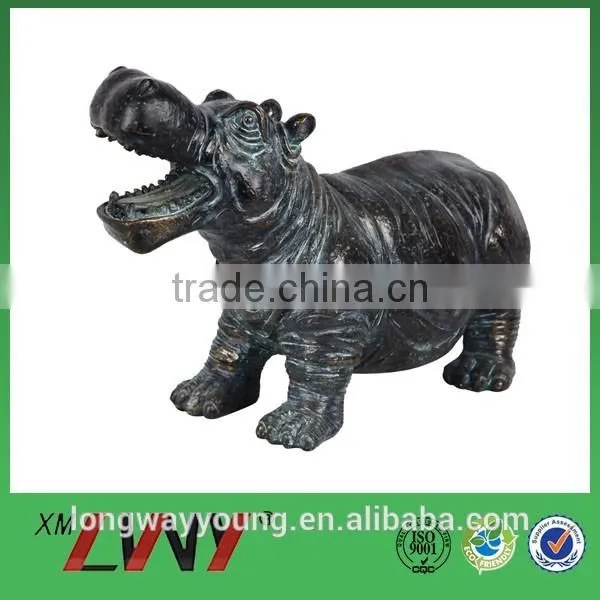African Hippo Sculpture