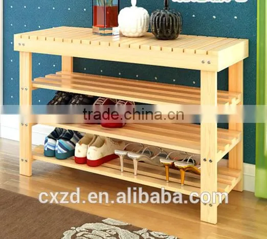 High Quality Modern Wooden Shoe Rack photo-2