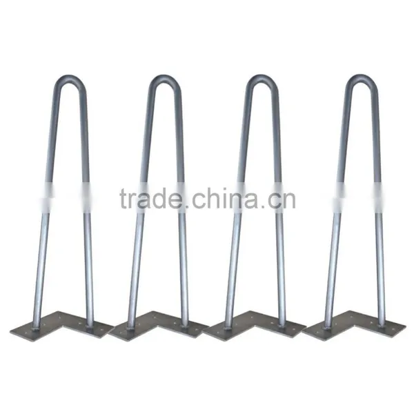 28 Inches Chrome Furniture Part Solid Wire Hairpin Metal Coffee Table Hairpin Legs photo-2