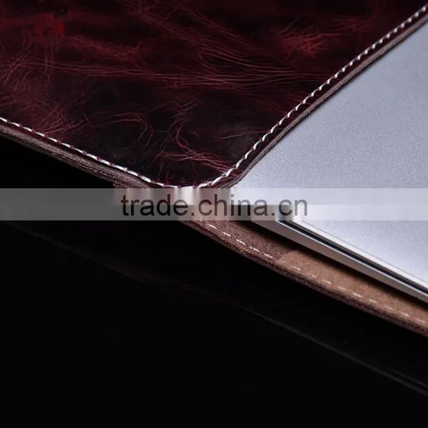 Wax Oil Documents Carrying Bag/Leather Envelope Bag/Laptop Portfolio Bag photo-6