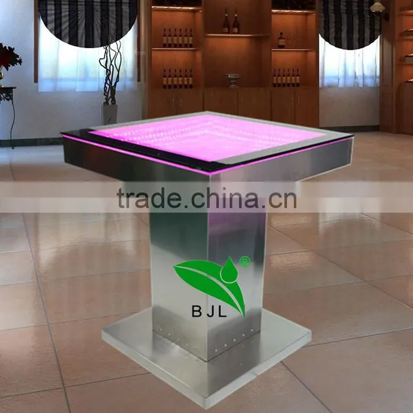 Wedding Party Use Square Almunium Bar Counter With Lights photo-5
