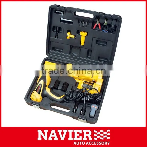 12V impact wrench jack kit tire replace kit