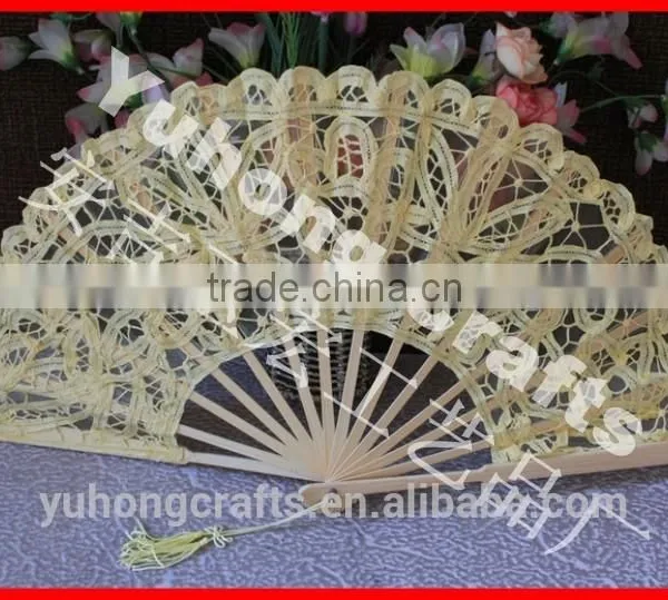 2015 New Style Lace Ladies Fan for Wedding