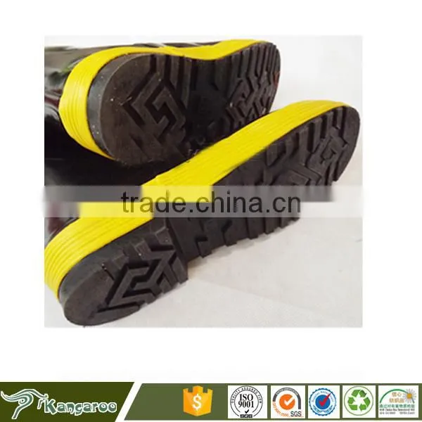 Mining Industrial Fire Firefighter Safty Leather Rubber Boots Shoes photo-5
