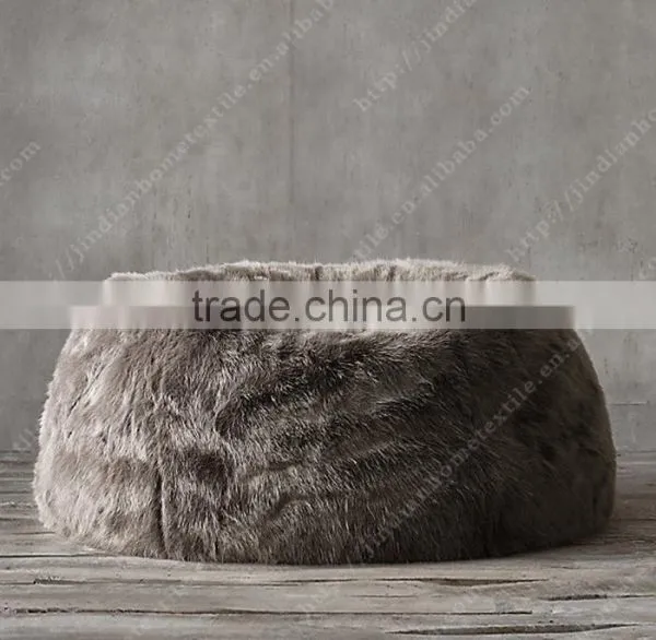 Faux Fur Chair Big Sofa Bed Adult Bean Bag 1 Chair Lounger photo-6