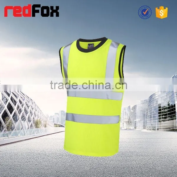 Short Sleeve Reflective Safety T-shirt Flame Retardant T-shirt Wholesale Safety Polo T-shirt photo-2