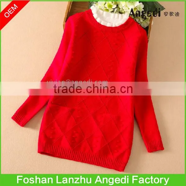 OEM Supply Girls Winter Clothing Thermal Dress Hoodless Sweater Dress for Girl 2-14yrs photo-3