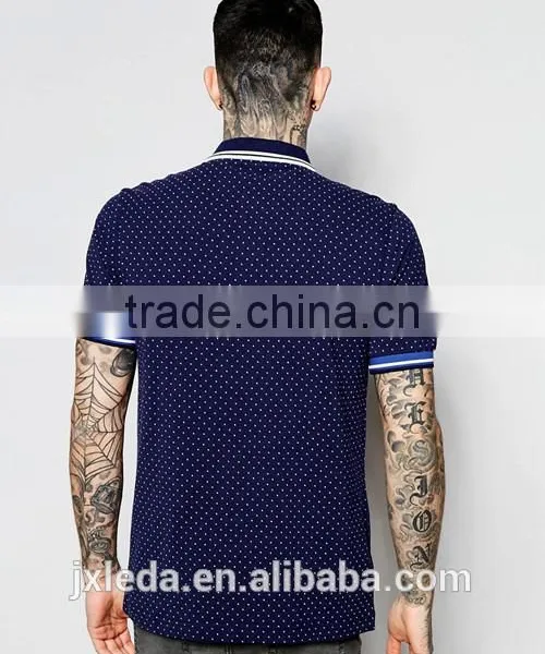 China Dry Fit Comfortable Full Print Men Polo Shirt Factory Price Wholesale With Low MOQ photo-2