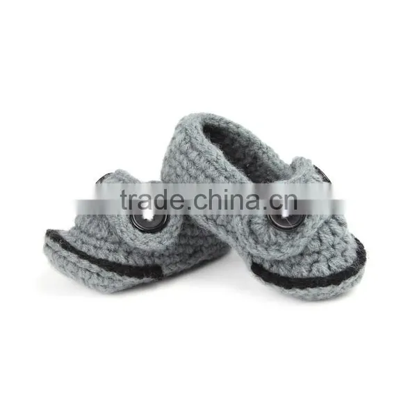 Big Mouth Frog Design Crochet Knitting Kids Shoes photo-3