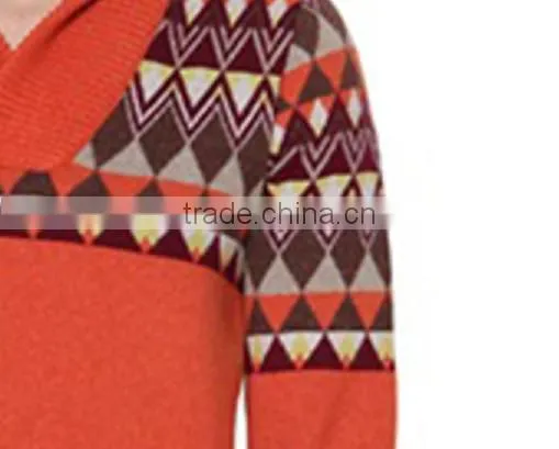 Wholesale Lastest Design Jacquard Pullover Jumpers Man Sweater photo-6