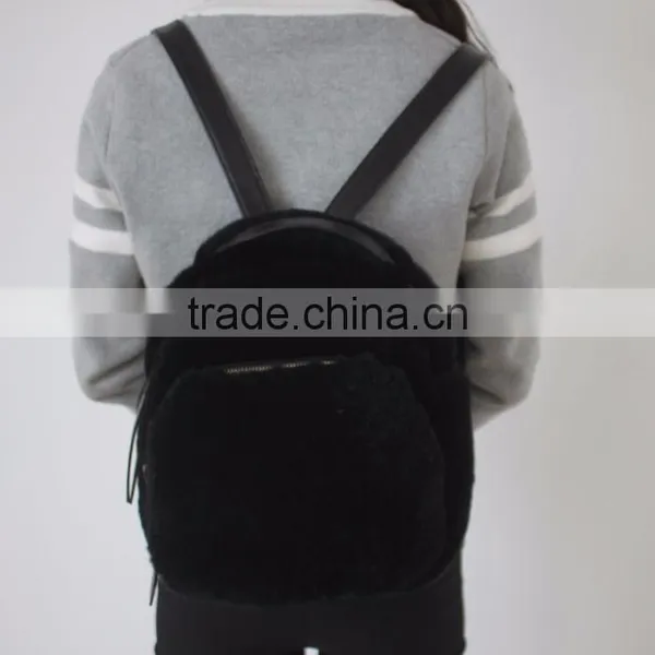 Myfur Cheap Rex Rabbit Fur Customized Teenage Fashion Backpack photo-5