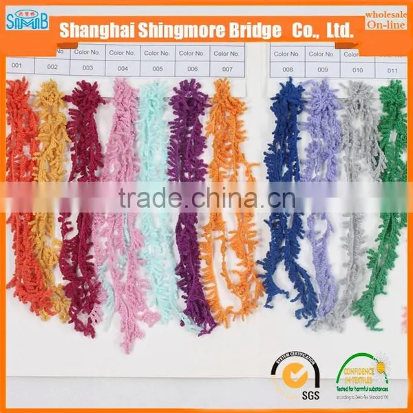 China Fancy Yarn Supplier Hot Wholesale New Arrival 100 Polyester Pigtail Yarn for Knitting Machine photo-5