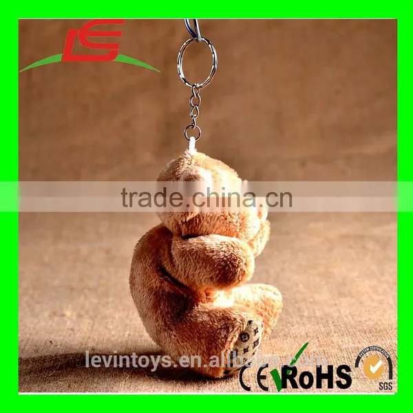2016 Hot Selling Animal Style Cute Stuffed Plush Teddy Bear Keychain photo-3