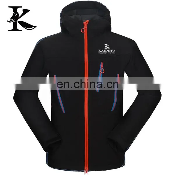 Men Water Resistant Hooded Softshell Jacket Print New Logo photo-5