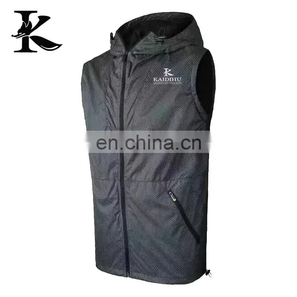 Man Wind Vest Detachable Sleeve Jacket