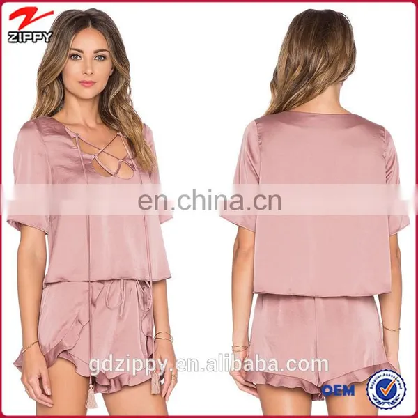 New Arrival Tassels Decoration Fancy Ladies Tops Latest Design