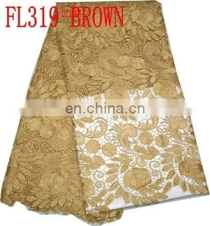 Recommended Cord Lace Fabric for Woman Dress(FL319)high Quality/best Price/in Stock/popular/fashion/prompt Delivery photo-2