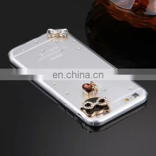 Wholesale Creative Cat Mask Encrusted TPU Case for IPhone 6/6s Plus photo-4