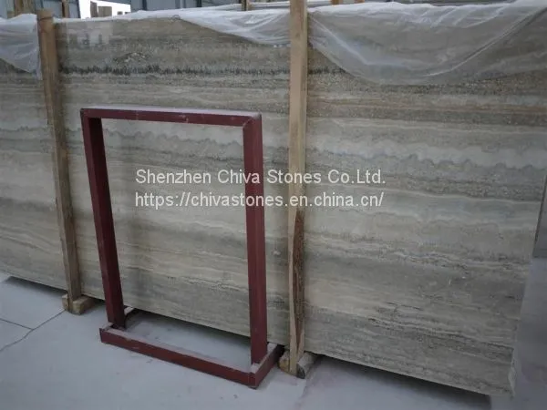 Beige Travertine Iran Silver Grey Travertine Tiles Travertine French Tiles Paving Tilesb Walkway Paver Tiles photo-3