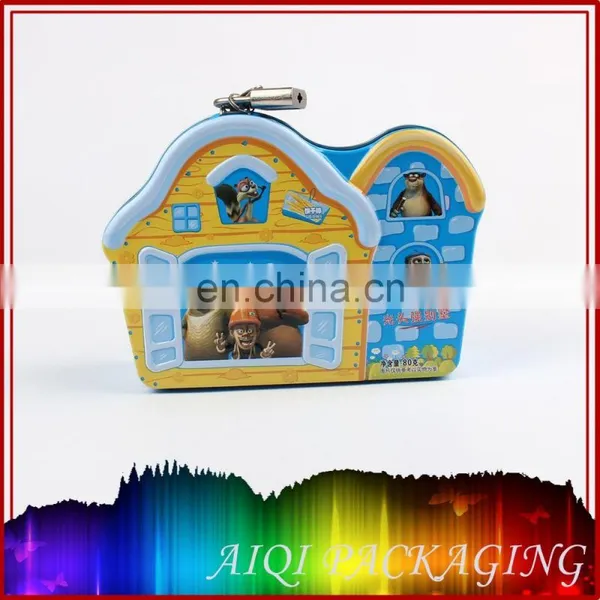 Wholesale Magnetic Special Customized Metal Tin Money Box With Lock and Key photo-5