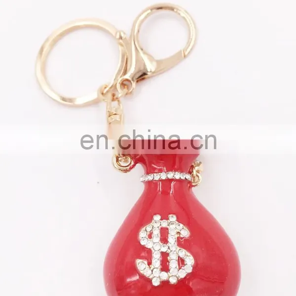 Fashion Shopping Cart Keychain Charm Pendant Handbag Bag Key Chains Key Ring With Rhinestone photo-4