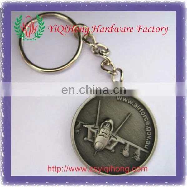 Antique Silver Metal Keychain/Military Keychain