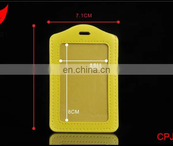 Factory Supply Transparent PU ID Card Holder photo-2
