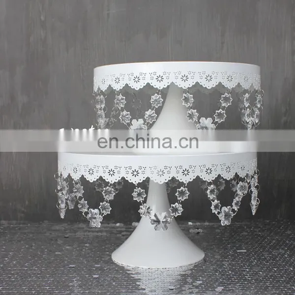 Custom Design Plexiglass Acrylic Plastic Pendant, Wrought Iron Cake Stand photo-3