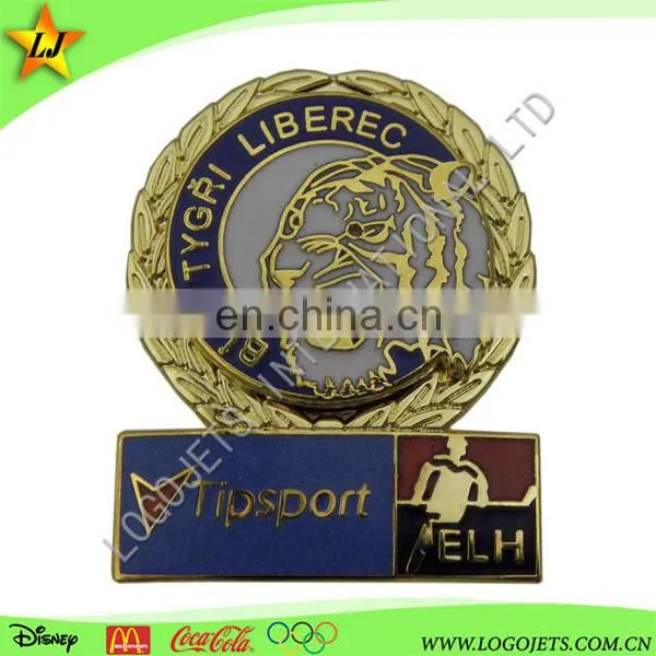 2017 Best Quality Promotional Plated Hard Enamel Lapel Pin & Badge photo-2