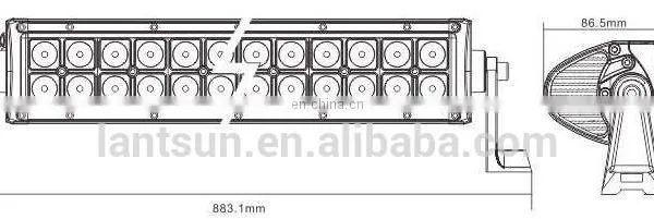Spot/combo 180W Aluminum Alloy 50000 Hours Spot Vehicle Automotive Led Light Bar photo-4