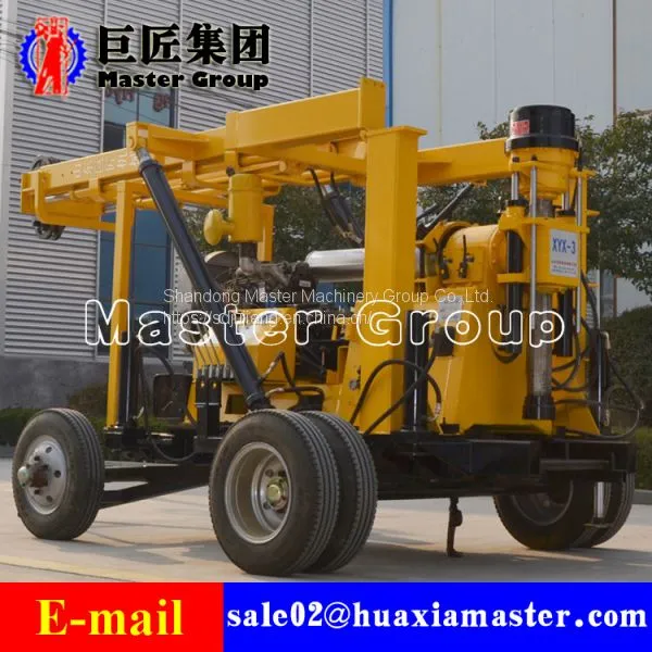 XYX-3 Wheeled Hydraulic Core Drilling Rigportable Drilling Rig With Hydraulic Feeding,shallow Portable Deep Water Well photo-4
