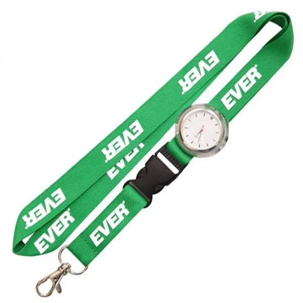 Special Polyester Digital Watch Lanyard With Carabiner Hook