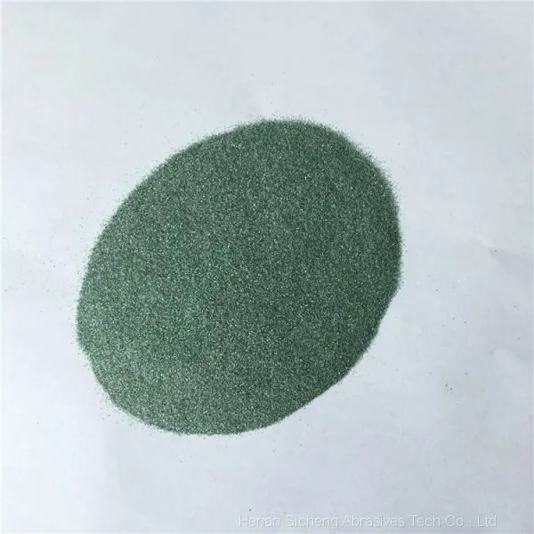 China Hot Sale Green Silicon Carbide /green Nicalon Grains 80# 100# for Sandblasting photo-2