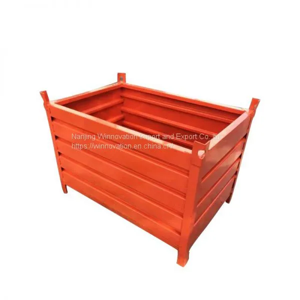 Box Type Steel Metal and Galvanized Stackable Pallet for Material Transfer photo-4