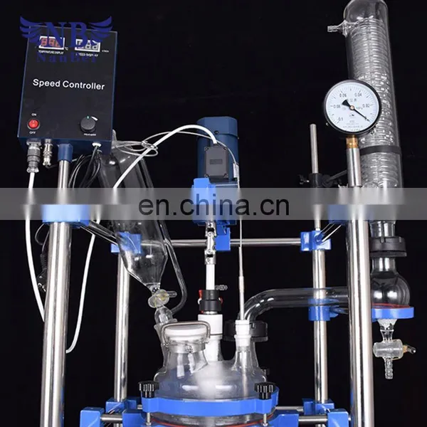 Vacuum Distillation Jacket Heating Glass Reactor Vessel 20l for Sale photo-4