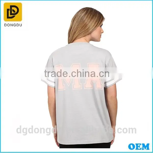 Latest 2016 Custom Cheap Hight Qualtiy Print T-Shirt for Lady photo-4
