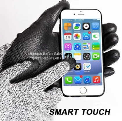 En388 4131X 13G Polyester Liner PU Coated Working Safety Hand Industrial Labor Gloves with CE