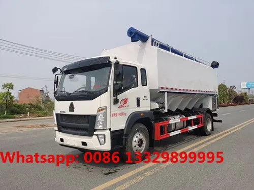 Wholesale Good Price SINO TRUK HOWO 4*2 10T Farm-oriented and Livestock Poultry Feed Pellet Transported Truck for Sale photo-2