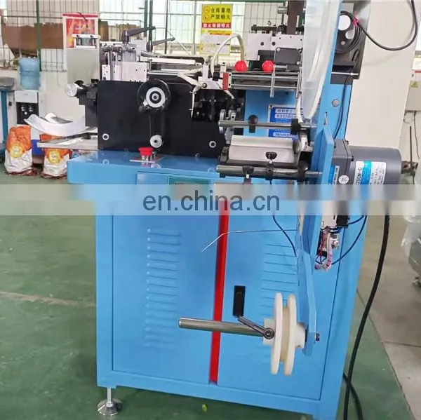 WS586 WING SINGA Automatic Multi Functional Ribbon Polyester Satin Fabric Label Cutting and Folding Machine With End Mitre Fold photo-2